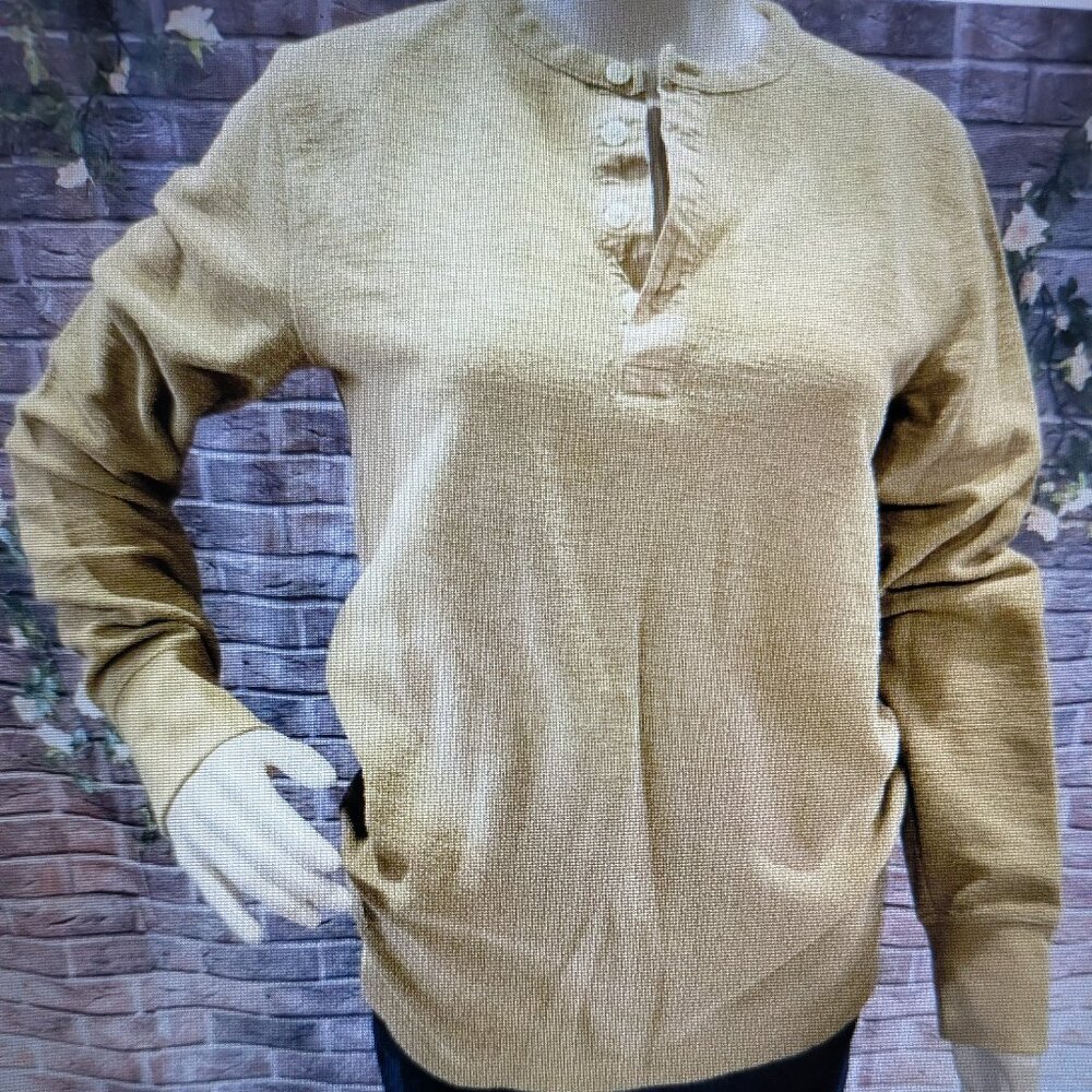 SIZE S GOODFELLOW & CO. Brown Button Down Sweater INVPV136